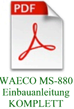 Einbauanleitung WAECO Magic Speed MS-880 download