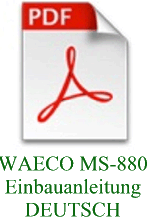 Einbauanleitung WAECO Magic Speed MS-880 DEUTSCH download